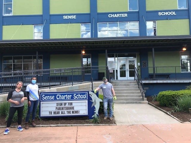 Sense Charter School Sign Volunteers