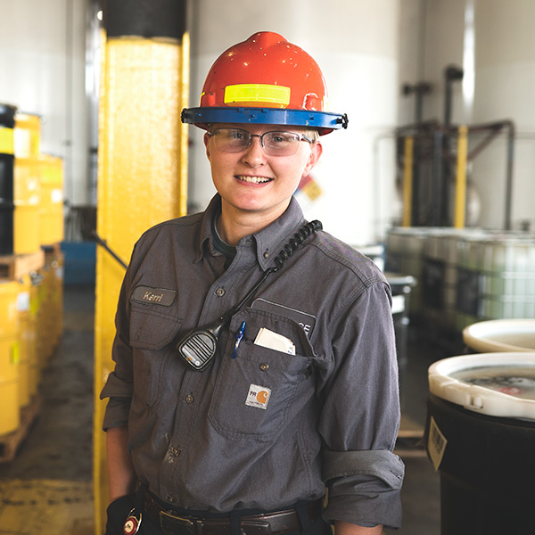 safety smiling employee