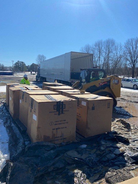 Cardboard Boxes Kentucky Tornado Cleanup