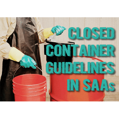 Closed Container Guidelines in SAAs Image