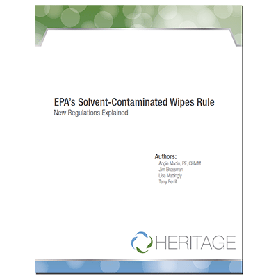 EPA's Solvent Contaminated Wipes Rule Image